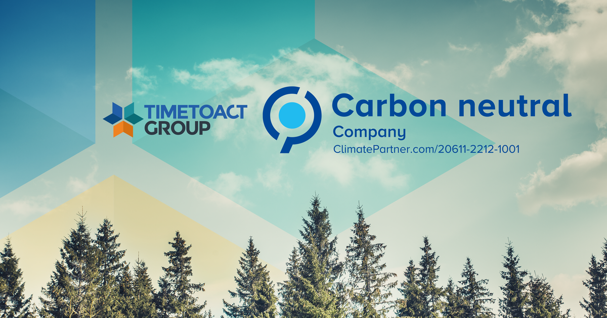 Die TIMETOACT GROUP ist klimaneutral | TIMETOACT GROUP